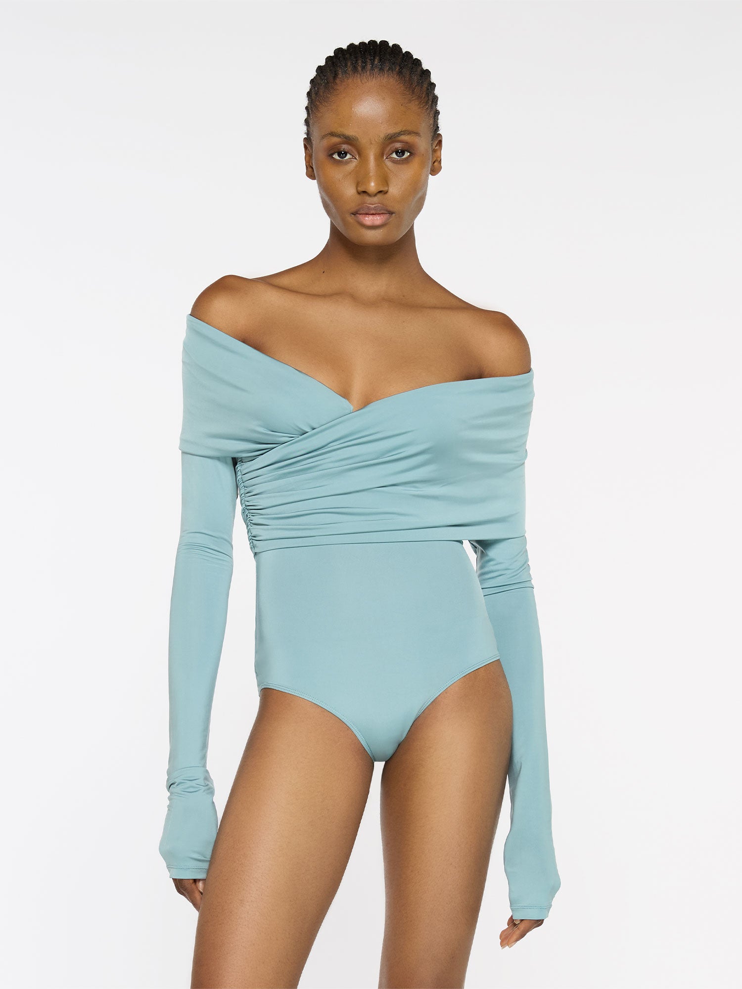 Otto Bodysuit | Chalk Blue