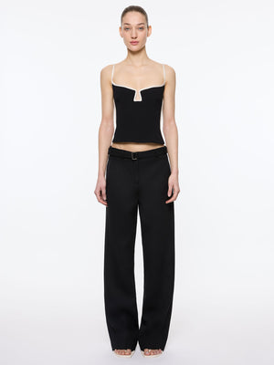 Marlo Singlet | Black & White