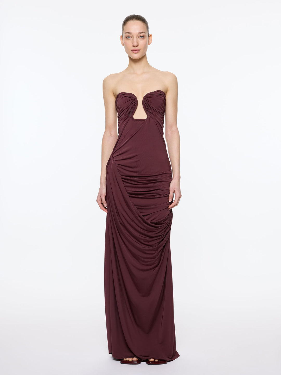 Val Dress | Oxblood