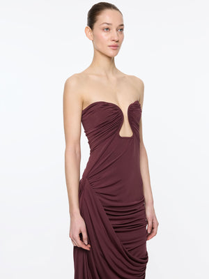 Val Dress | Oxblood