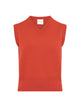 Elemental Merino Cashmere Vest | Chilli