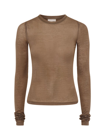 Elemental Sheer Long Sleeve | Clay