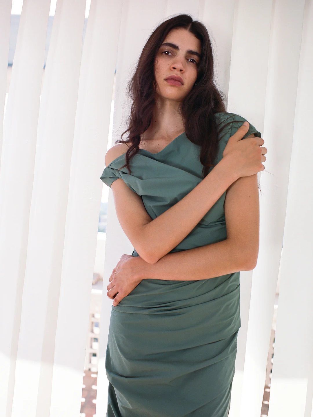 Remmy Mini Dress | Duck Green