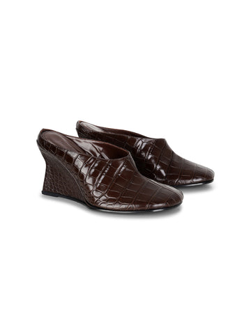 Lucille Mule | Chocolate Croc