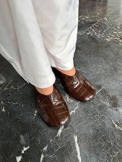 Lucille Mule | Chocolate Croc