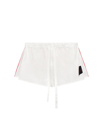 Elemental Austin Shorts | White & Red Piping