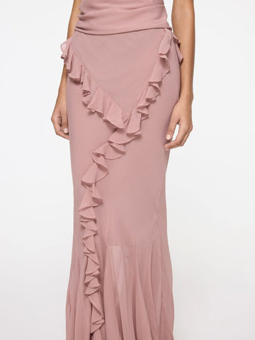 Romantic Ruffle Skirt | Dusty Pink