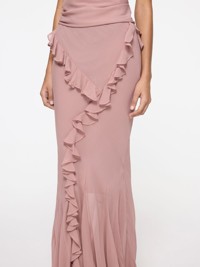 Romantic Ruffle Skirt | Dusty Pink
