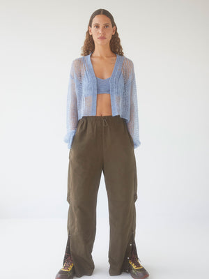 04 Elemental Mohair Blend Cardigan | Denim Blue